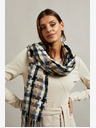 Moodo Smeđe-sivi ženski Moodo karirani šal