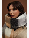 Moodo Moodo crni i bež kockasti šal za žene