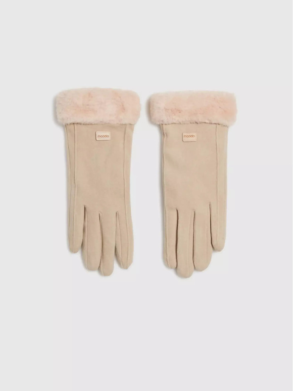 Moodo Moodo bež ženske rukavice