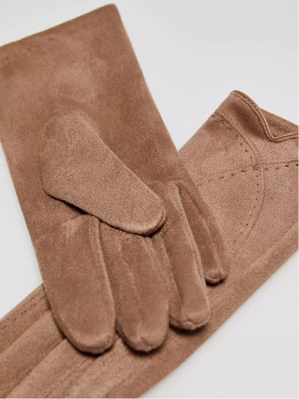 Moodo Moodo smeđe ženske rukavice