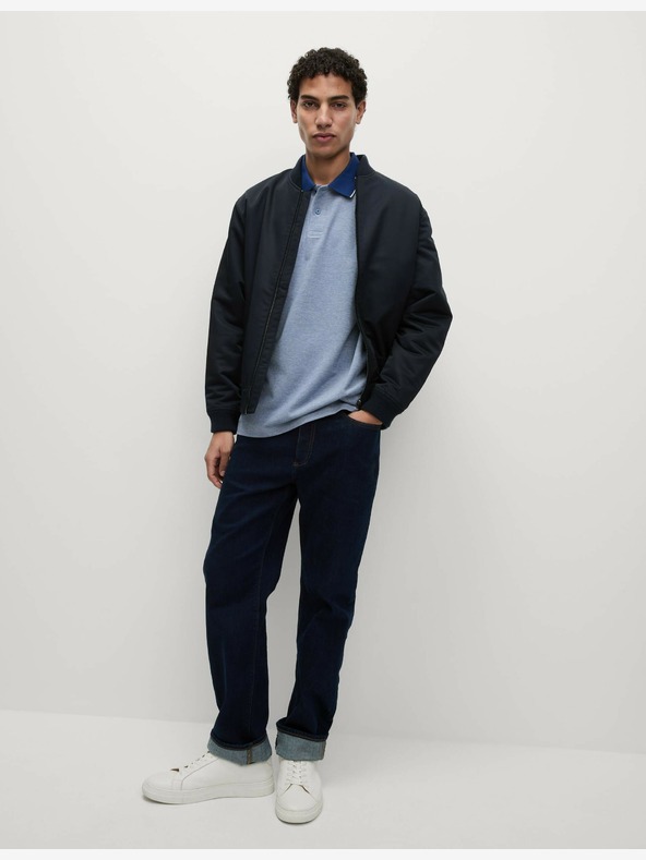 Marks & Spencer Ultimate Marks & Spencer Pique polo majica s naglašenim rubovima plave boje