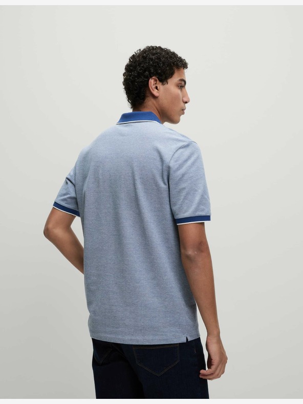 Marks & Spencer Ultimate Marks & Spencer Pique polo majica s naglašenim rubovima plave boje