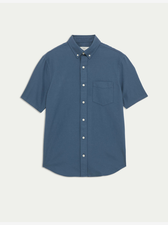 Marks & Spencer Ultimate Marks & Spencer plava oksfordska košulja od čistog pamuka