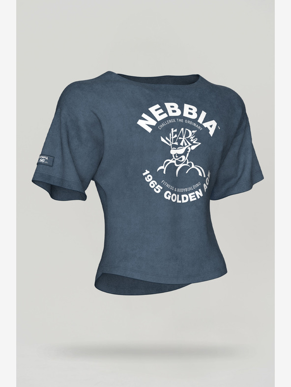 Nebbia Isprani pamučni krpeni top GOLDEN AGE 788 M, plavi