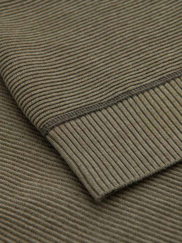 Ombre Clothing Muški pleteni pulover RELAXED FIT s uzorkom zeleni Ombre Clothing