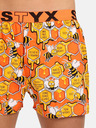 Styx Žuto-narančaste muške kratke hlače s uzorkom Styx Bees