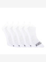 Styx 5PAK čarapa Styx niske bijele