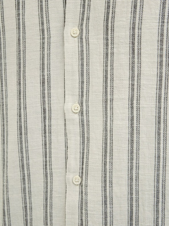 Jack & Jones Jack & Jones bež muška prugasta košulja kratkih rukava