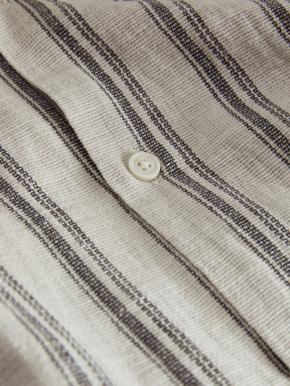 Jack & Jones Jack & Jones bež muška prugasta košulja kratkih rukava