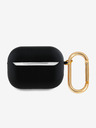 Guess Guess PU zrnata klasična maska ​​s logotipom za AirPods Pro 2 crna