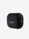 Guess Guess PU zrnata klasična maska ​​s logotipom za AirPods Pro 2 crna