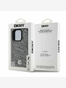 DKNY DKNY PU kožni Crosswalk Pattern Magsafe stražnja maska ​​za iPhone 16 Pro Max Ivory