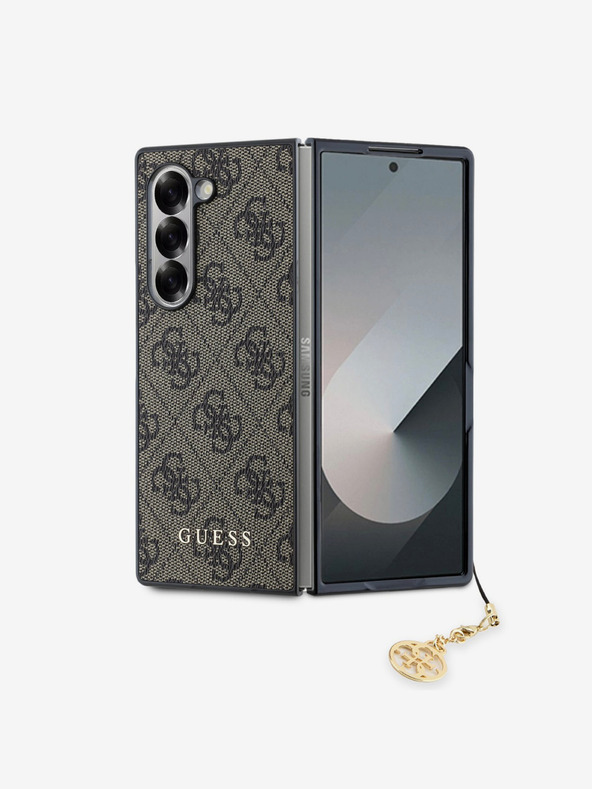 Guess Stražnja maska ​​Guess 4G Charm za Samsung Galaxy Z Fold 6 smeđa