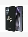 Guess Stražnja maska ​​Guess PU Grained 4G Metal Logo za Samsung Galaxy S25 Ultra Black