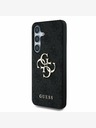 Guess PU 4G Metal Logo Zadní Kryt pro Samsung Galaxy S25+ Grey Etui za telefon