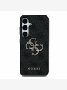 Guess PU 4G Metal Logo Zadní Kryt pro Samsung Galaxy S25+ Grey Etui za telefon