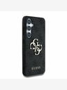 Guess PU 4G Metal Logo Zadní Kryt pro Samsung Galaxy S25+ Grey Etui za telefon