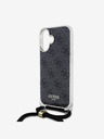 Guess Guess IML 4G stražnja maska ​​s remenom preko ramena za iPhone 16 crna