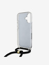 Guess Guess IML 4G stražnja maska ​​s remenom preko ramena za iPhone 16 crna
