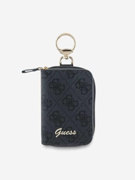 Guess Guess PU 4G Script Logo privjesak za ključeve crni