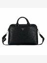 Guess Guess PU zrnata trokutasta torba za prijenosno računalo 15/16" crna