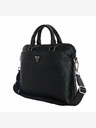Guess Guess PU zrnata trokutasta torba za prijenosno računalo 15/16" crna