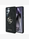 Guess PU 4G Metal Logo Zadní Kryt pro Samsung Galaxy S25 Ultra Grey Etui za telefon