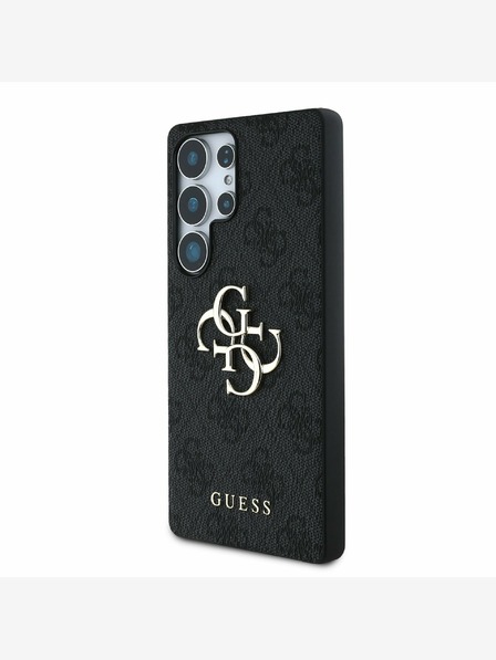 Guess PU 4G Metal Logo Zadní Kryt pro Samsung Galaxy S25 Ultra Grey Etui za telefon