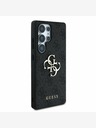 Guess PU 4G Metal Logo Zadní Kryt pro Samsung Galaxy S25 Ultra Grey Etui za telefon
