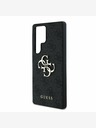 Guess PU 4G Metal Logo Zadní Kryt pro Samsung Galaxy S25 Ultra Grey Etui za telefon