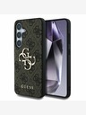 Guess Stražnja maska ​​Guess PU 4G s metalnim logotipom za Samsung Galaxy S25 smeđa