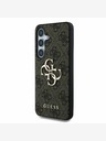 Guess Stražnja maska ​​Guess PU 4G s metalnim logotipom za Samsung Galaxy S25 smeđa