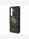 Guess Stražnja maska ​​Guess PU 4G s metalnim logotipom za Samsung Galaxy S25 smeđa