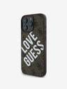 Guess Guess PU kožna 4G Big Love Logo MagSafe stražnja maska ​​za iPhone 16 Pro Max smeđa