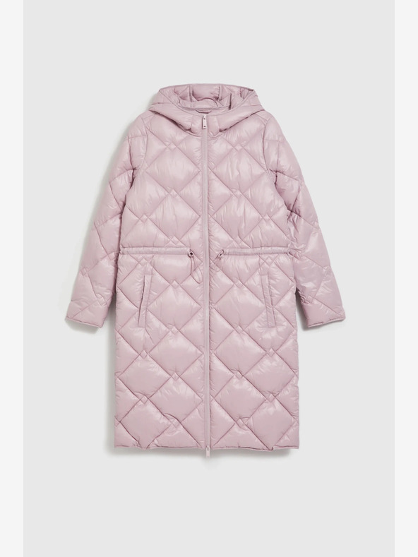 Moodo Moodo svijetloružičasta prošivena jakna s manžetama