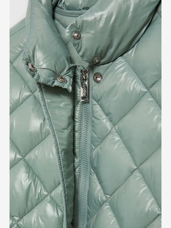 Moodo Moodo ženska zelena prošivena jakna