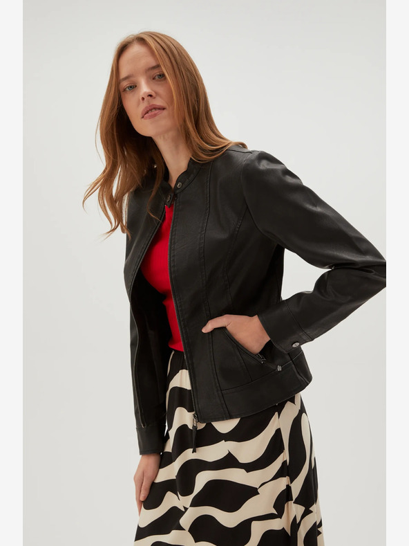 Moodo Crna Moodo ženska kožna jakna