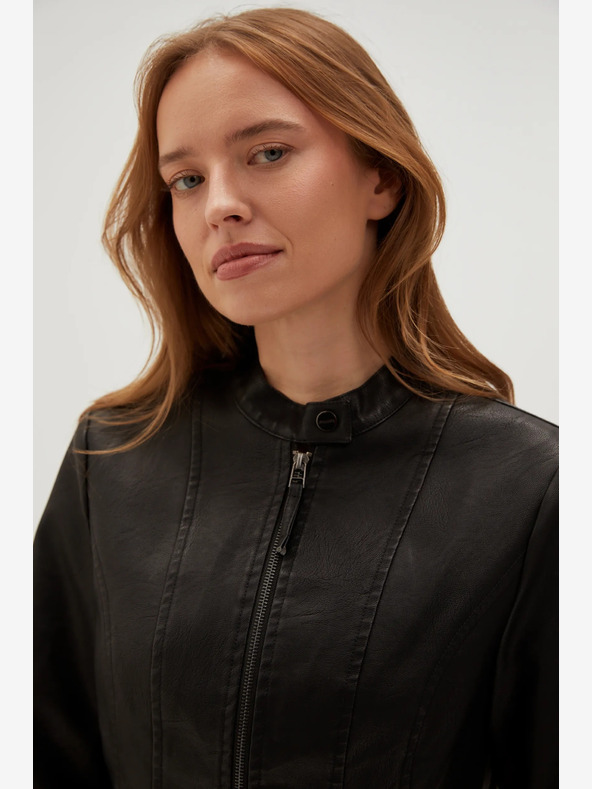Moodo Crna Moodo ženska kožna jakna