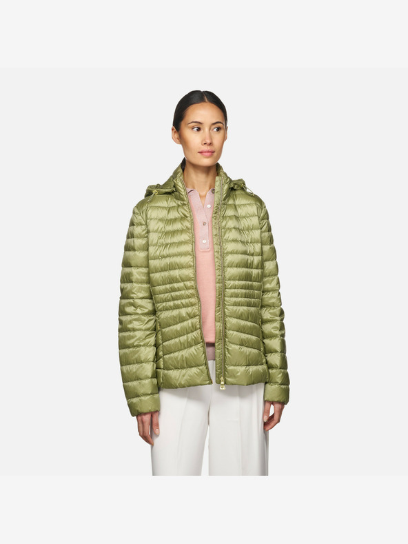 Geox Svijetlozelena ženska jakna s perjem Geox Jaysen