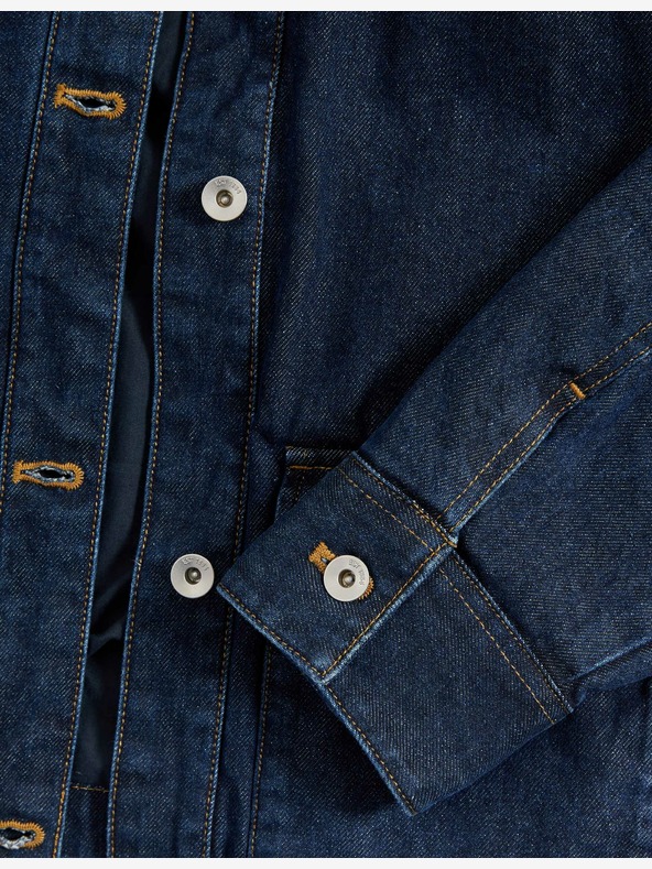 Marks & Spencer Marks & Spencer široka traper jakna s ovratnikom u tamnoplavoj boji