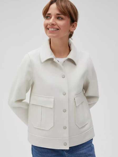 Moodo Moodo krem ​​ženska jakna košulja