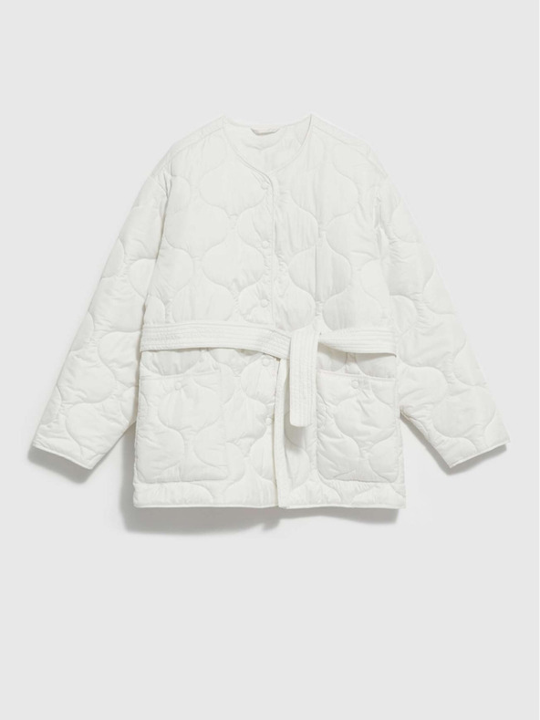 Moodo Moodo ženska bijela prošivena jakna