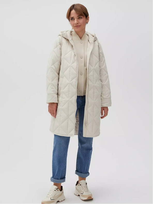 Moodo Moodo krem ​​ženska prošivena jakna