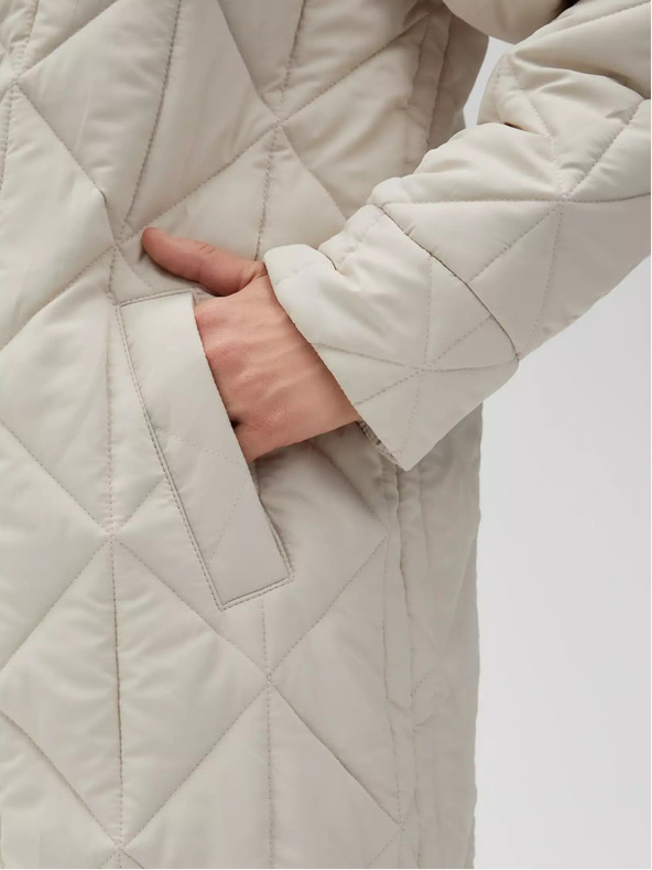 Moodo Moodo krem ​​ženska prošivena jakna