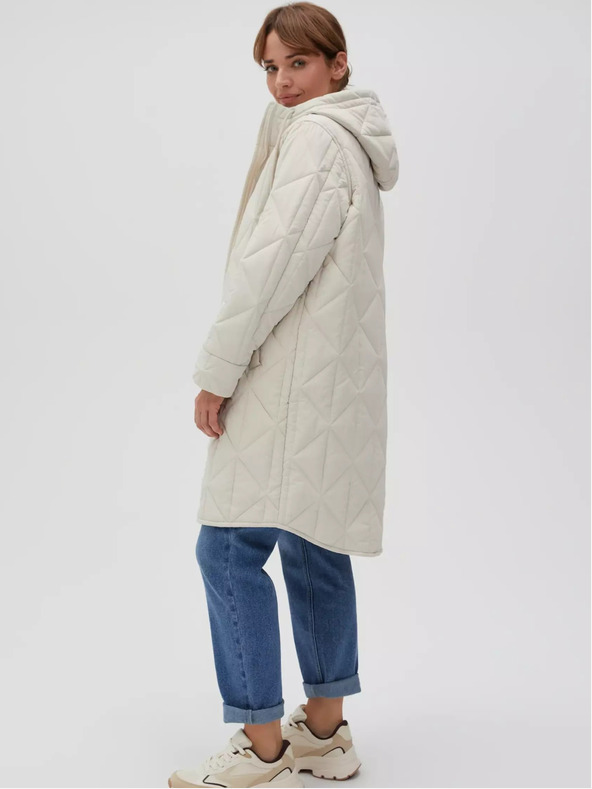 Moodo Moodo krem ​​ženska prošivena jakna