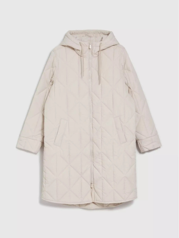 Moodo Moodo krem ​​ženska prošivena jakna