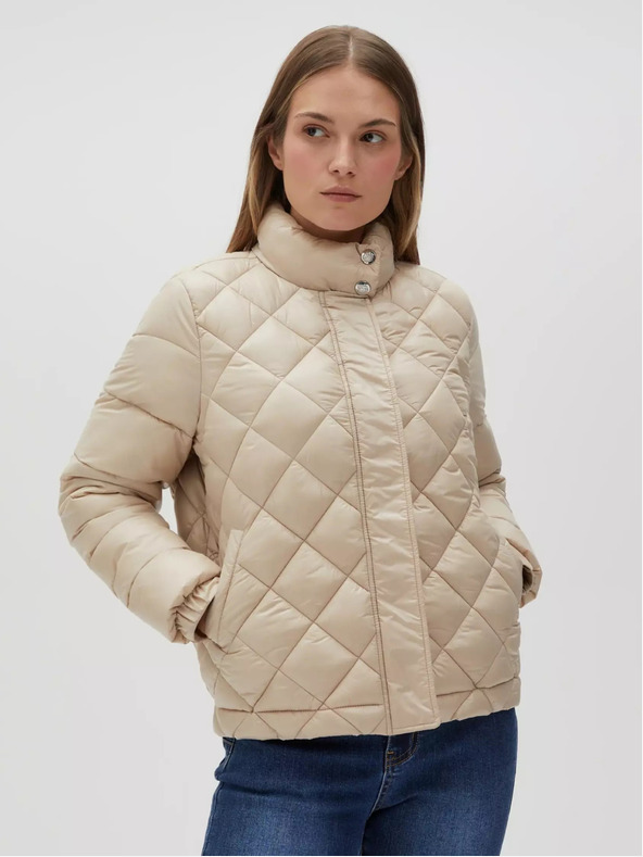 Moodo Moodo bež ženska prošivena jakna