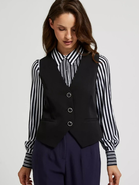 Moodo Crni ženski Moodo prsluk