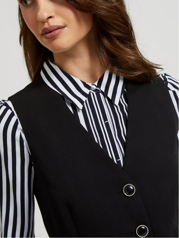 Moodo Crni ženski Moodo prsluk