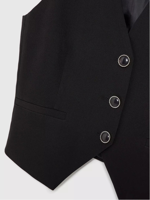 Moodo Crni ženski Moodo prsluk